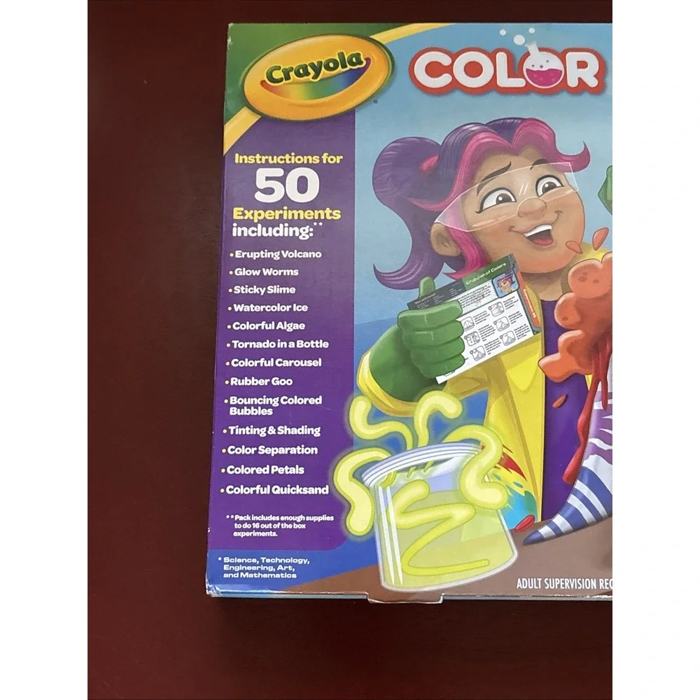 New, Unopened Crayola Color Chemistry Lab Set Instructions 50 Experiments STEM